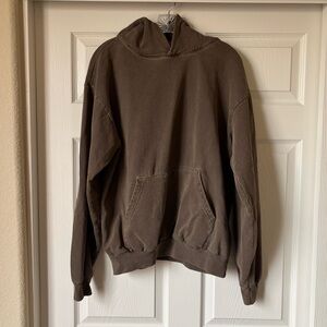Los Angeles Apparel Washed Brown Hoodie
